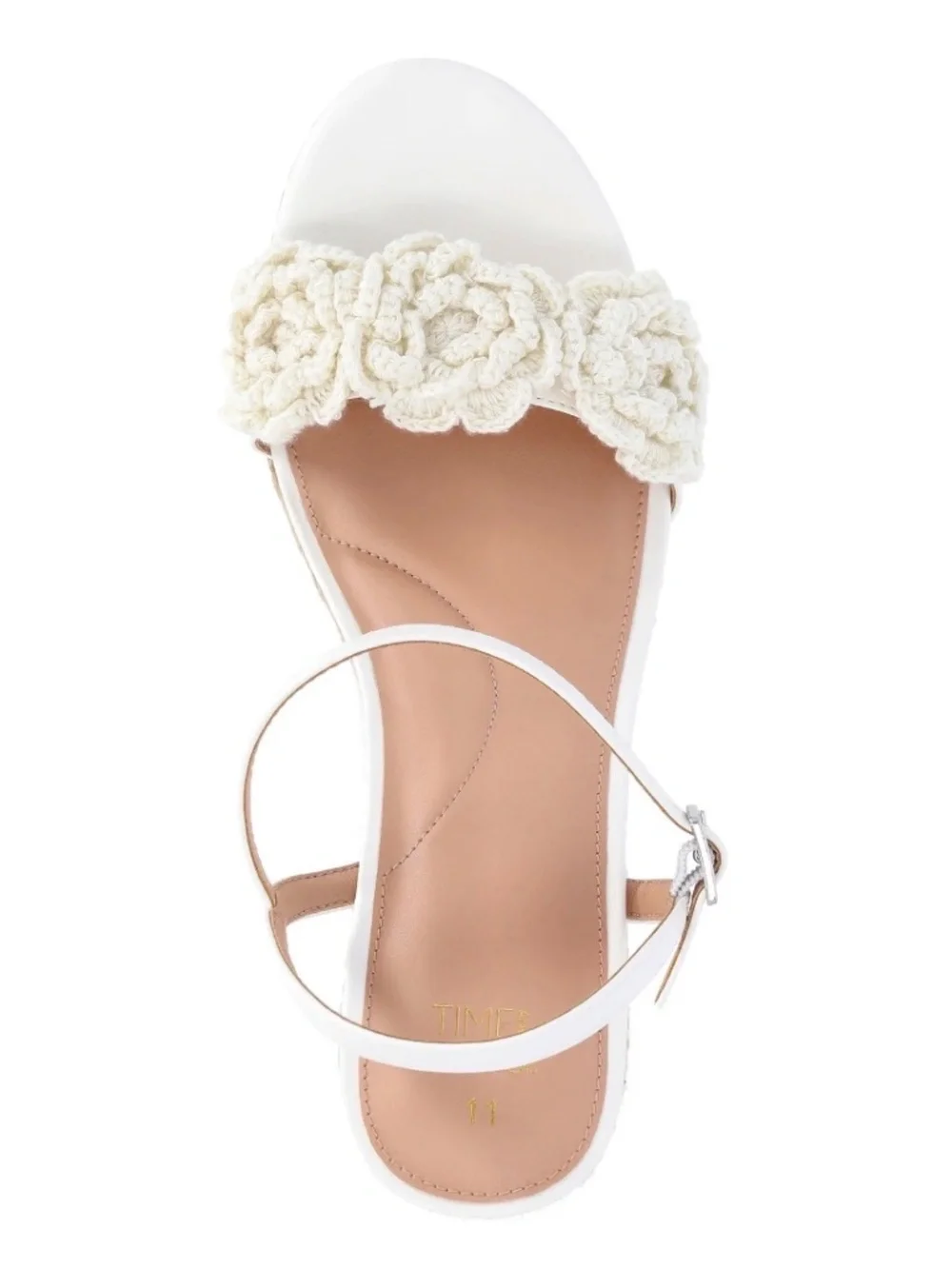 Macrame Flower Espadrille Wedge Sandals Shoes Size 7